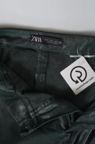 Дамски панталон Zara, Размер S, Цвят Зелен, Цена 14,99 лв.