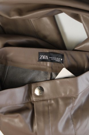 Γυναικείο παντελόνι Zara, Μέγεθος XS, Χρώμα Καφέ, Τιμή 13,81 €