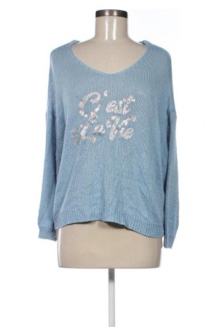 Damenpullover Made With Love, Größe M, Farbe Blau, Preis 5,99 €