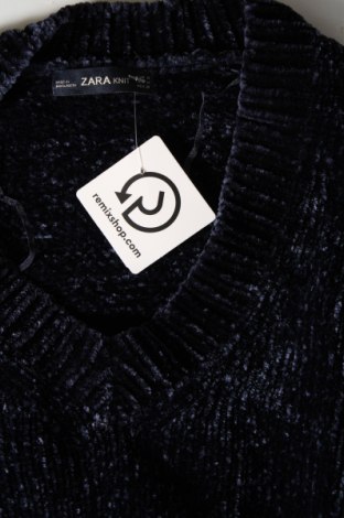 Γυναικείο πουλόβερ Zara Knitwear, Μέγεθος M, Χρώμα Μπλέ, Τιμή 9,99 €