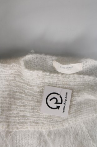 Дамски пуловер Zara Knitwear, Размер M, Цвят Бял, Цена 47,00 лв.