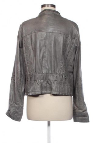 Damen Lederjacke, Größe M, Farbe Grau, Preis 67,99 €