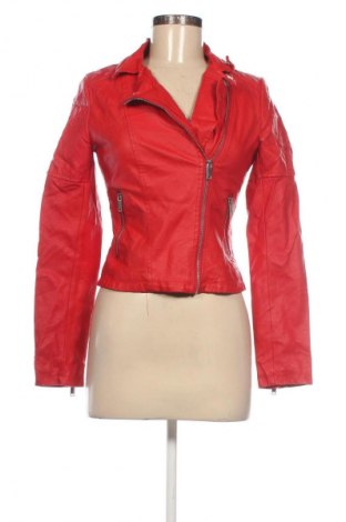 Damen Lederjacke Boohoo, Größe M, Farbe Rot, Preis 25,99 €