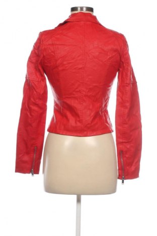 Damen Lederjacke Boohoo, Größe M, Farbe Rot, Preis 25,99 €