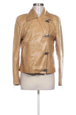 Damen Lederjacke Franco Ferri, Größe L, Farbe Beige, Preis 91,03 €