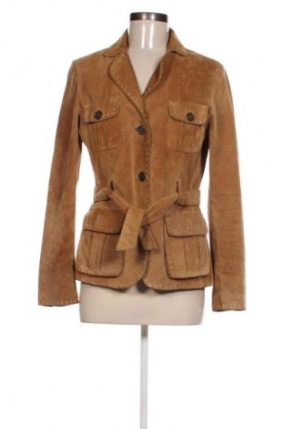 Damen Lederjacke Lindex, Größe M, Farbe Beige, Preis 34,99 €