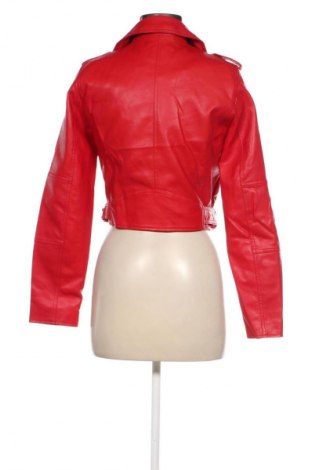 Damen Lederjacke Pull&Bear, Größe M, Farbe Rot, Preis 30,00 €