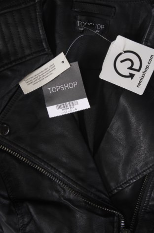 Damen Lederjacke Topshop, Größe XXS, Farbe Schwarz, Preis 97,99 €