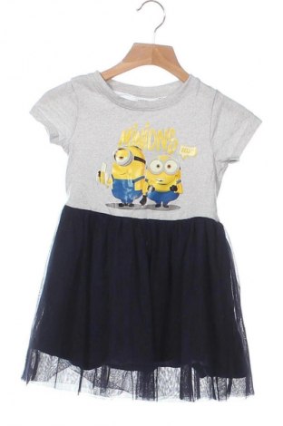 Rochie pentru copii Minions, Mărime 18-24m/ 86-98 cm, Culoare Gri, Preț 61,00 Lei