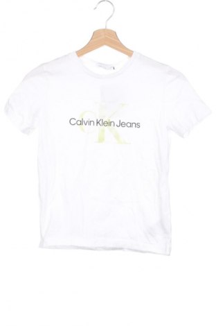 Tricou pentru copii Calvin Klein Jeans, Mărime 9-10y/ 140-146 cm, Culoare Alb, Preț 269,99 Lei