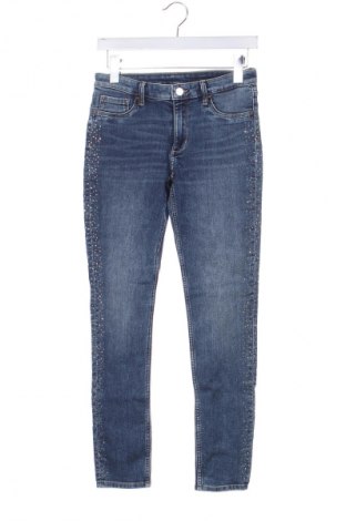 Dziecięce jeansy H&M, Rozmiar 11-12y/ 152-158 cm, Kolor Niebieski, Cena 137,59 zł