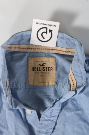 Ανδρικό πουκάμισο Hollister, Μέγεθος L, Χρώμα Μπλέ, Τιμή 15,73 €