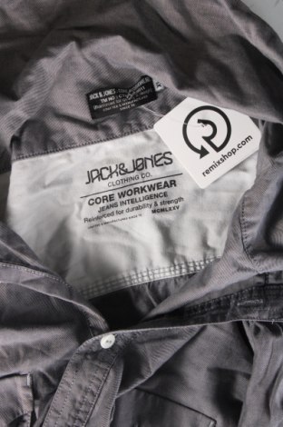 Мъжка риза Jack & Jones, Размер XL, Цвят Сив, Цена 68,93 лв.