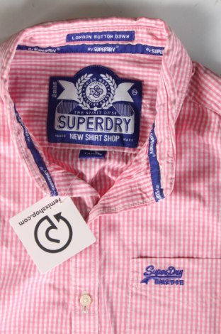 Męska koszula Superdry, Rozmiar L, Kolor Różowy, Cena 129,54 zł