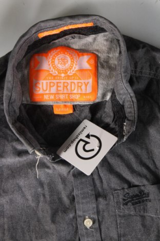 Pánska košeľa  Superdry, Veľkosť L, Farba Sivá, Cena  13,95 €