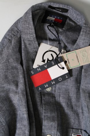 Ανδρικό πουκάμισο Tommy Jeans, Μέγεθος L, Χρώμα Μπλέ, Τιμή 60,99 €