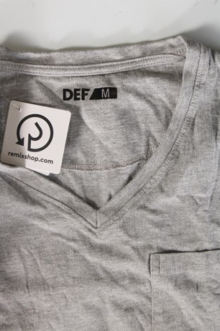 Ανδρικό t-shirt DEF, Μέγεθος M, Χρώμα Γκρί, Τιμή 6,99 €