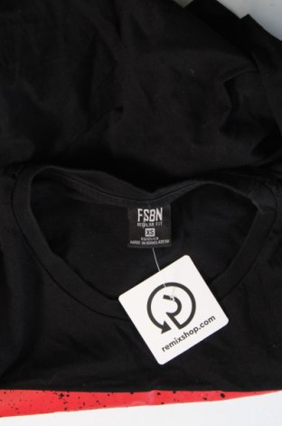 Ανδρικό t-shirt FSBN, Μέγεθος XS, Χρώμα Μαύρο, Τιμή 9,72 €