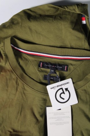 Męski T-shirt Tommy Hilfiger, Rozmiar XL, Kolor Zielony, Cena 184,99 zł