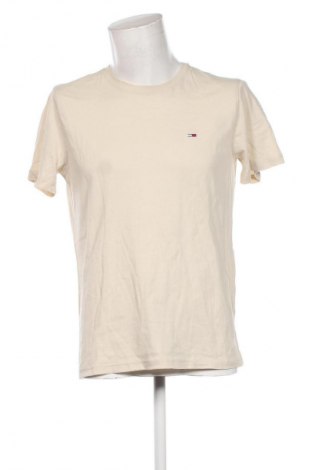 Ανδρικό t-shirt Tommy Jeans, Μέγεθος L, Χρώμα Εκρού, Τιμή 50,99 €