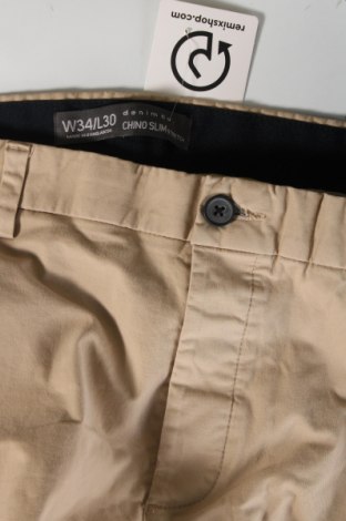 Herrenhose Denim Co., Größe L, Farbe Beige, Preis € 12,99