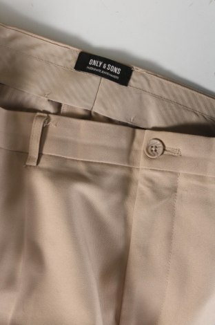 Pantaloni de bărbați Only & Sons, Mărime XXL, Culoare Bej, Preț 52,99 Lei