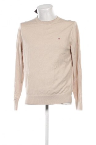 Herrenpullover Tommy Hilfiger, Größe L, Farbe Beige, Preis 53,99 €