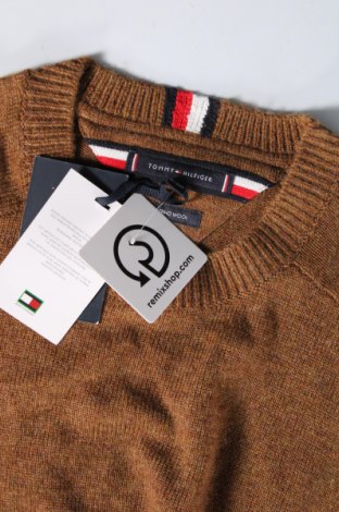 Męski sweter Tommy Hilfiger, Rozmiar L, Kolor Brązowy, Cena 452,99 zł