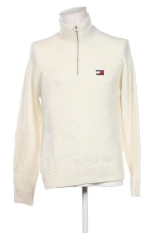 Herrenpullover Tommy Jeans, Größe S, Farbe Weiß, Preis 127,99 €