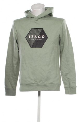 Herren Sweatshirt 17 & Co., Größe M, Farbe Grün, Preis € 32,99