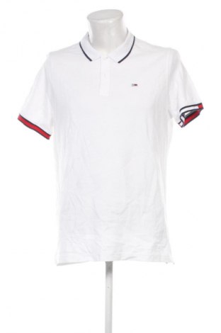 Męski T-shirt Tommy Hilfiger, Rozmiar XL, Kolor Biały, Cena 368,99 zł