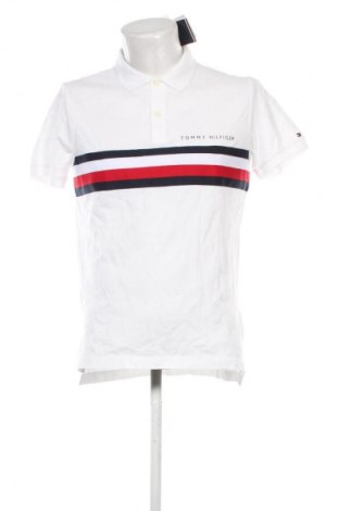 Męski T-shirt Tommy Hilfiger, Rozmiar L, Kolor Biały, Cena 239,99 zł