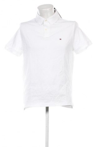 Męski T-shirt Tommy Hilfiger, Rozmiar L, Kolor Biały, Cena 368,99 zł
