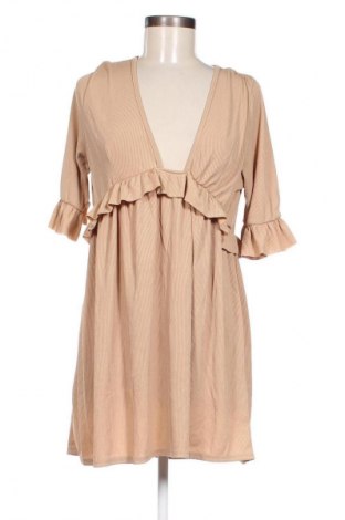 Kleid Boohoo, Größe L, Farbe Beige, Preis € 11,99