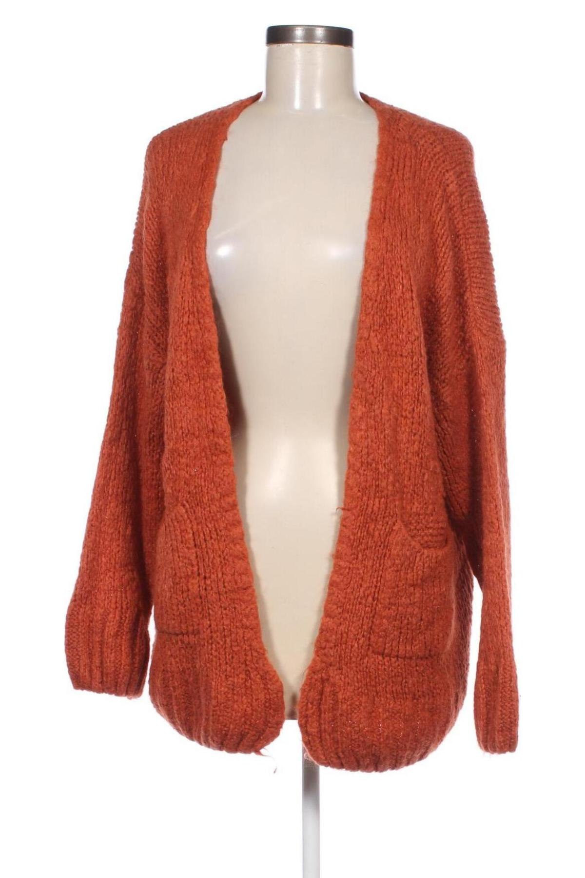 Damen Strickjacke, Größe M, Farbe Orange, Preis 6,99 €