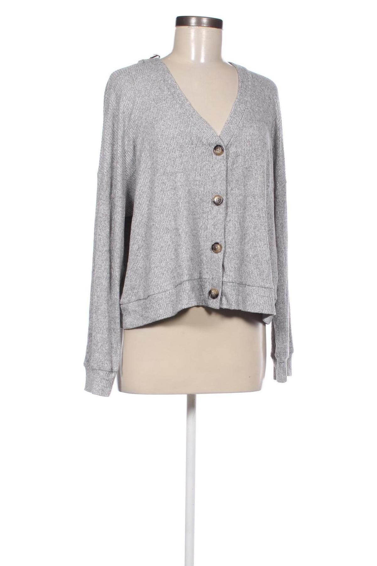 Cardigan de damă C&A, Mărime L, Culoare Gri, Preț 95,99 Lei