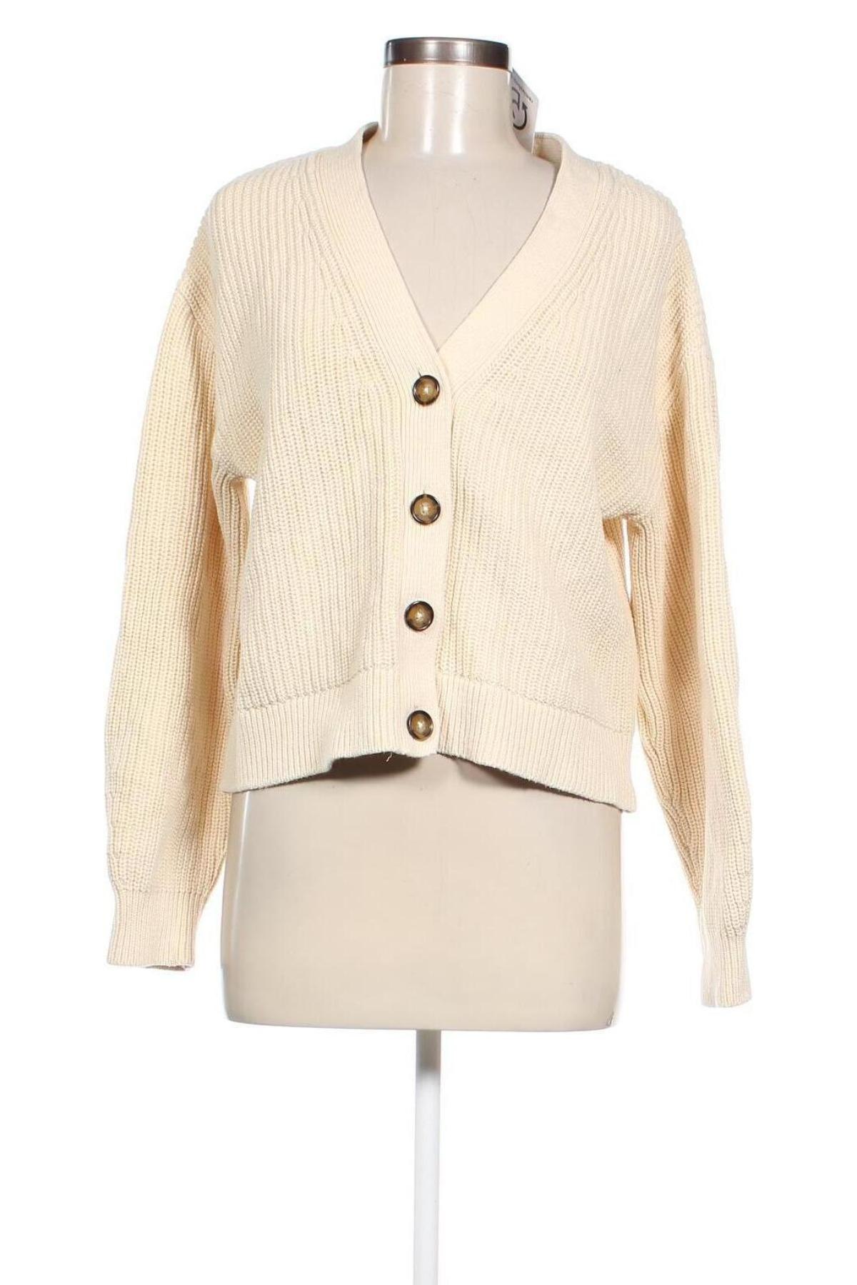 Damen Strickjacke H&M, Größe M, Farbe Beige, Preis 20,99 €