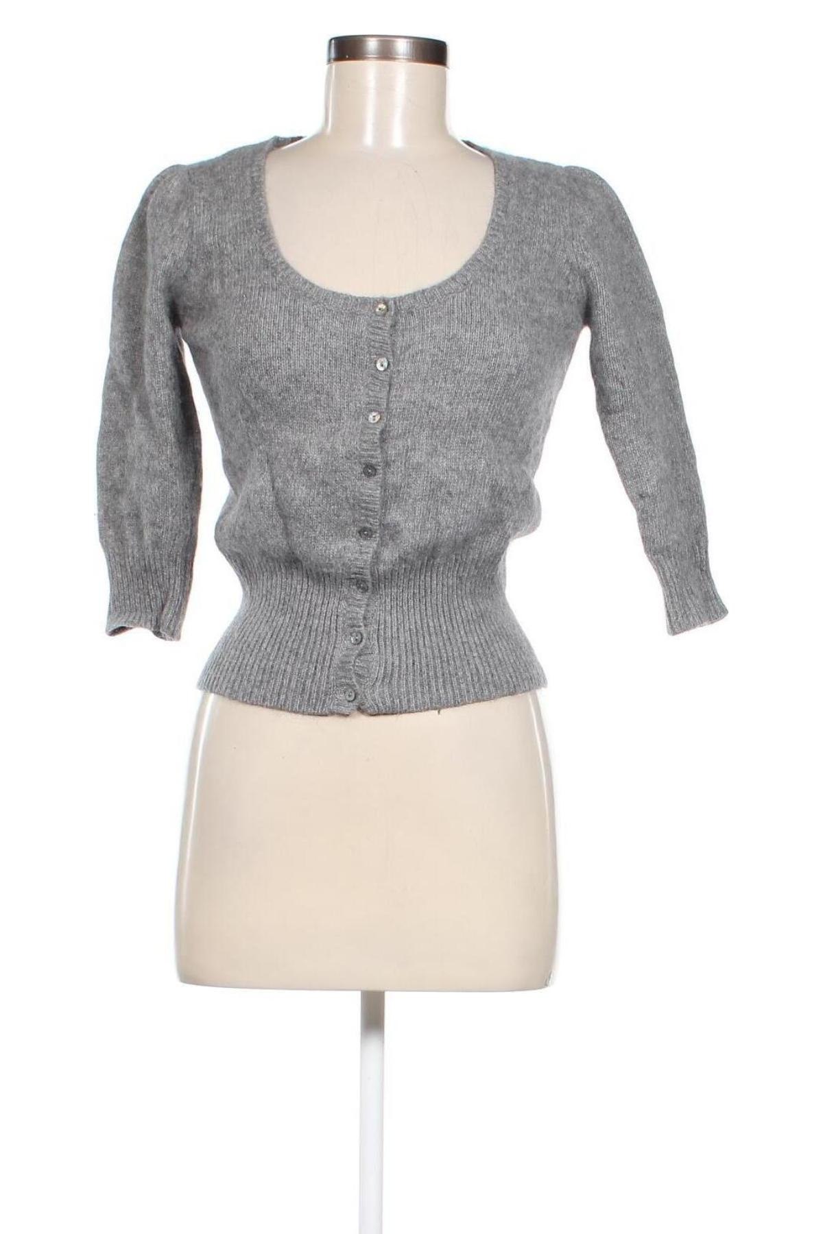 Damski kardigan Zara Knitwear, Rozmiar S, Kolor Szary, Cena 86,99 zł