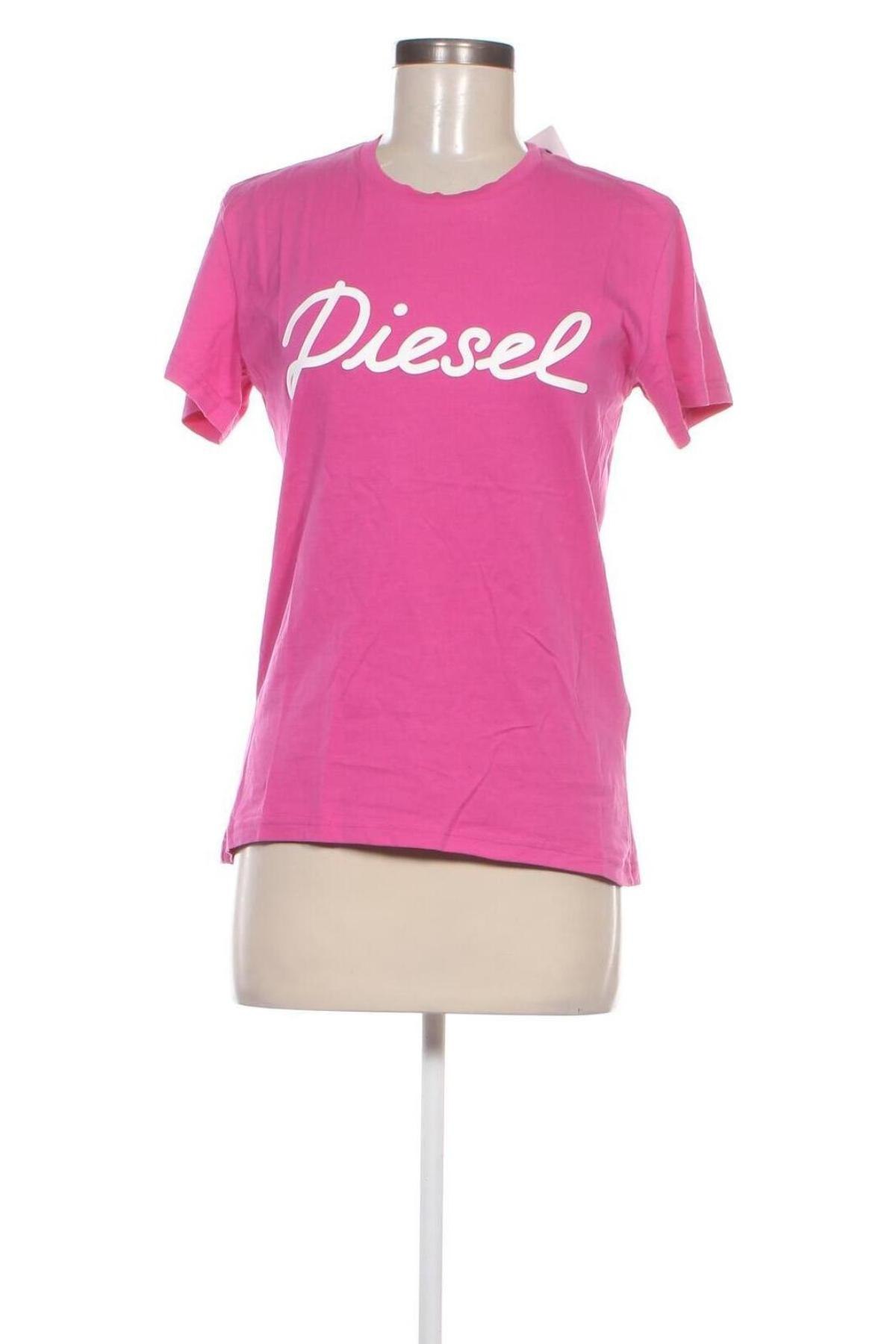 Γυναικείο t-shirt Diesel, Μέγεθος M, Χρώμα Ρόζ , Τιμή 35,00 €