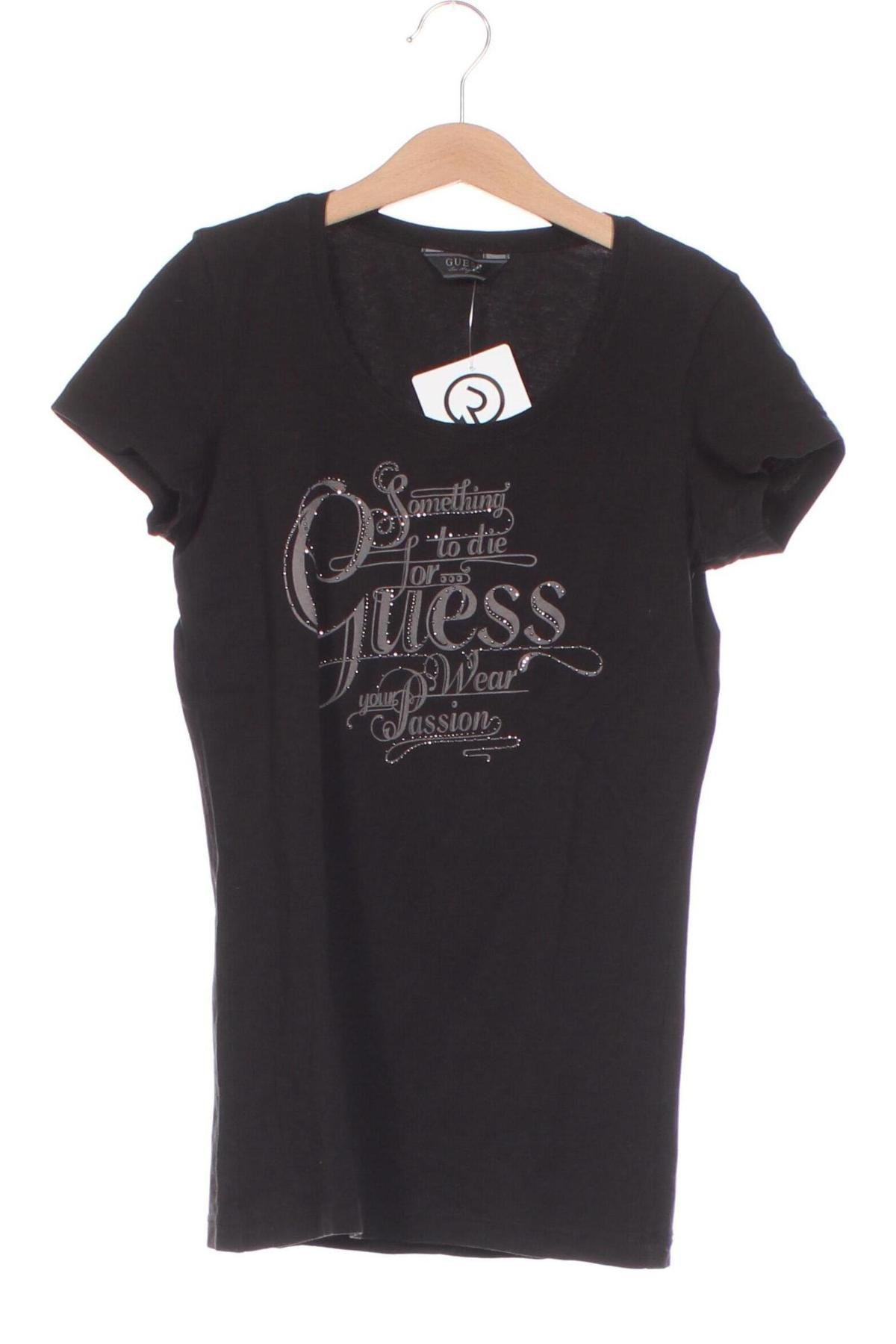 Damen T-Shirt Guess, Größe XS, Farbe Schwarz, Preis € 16,44