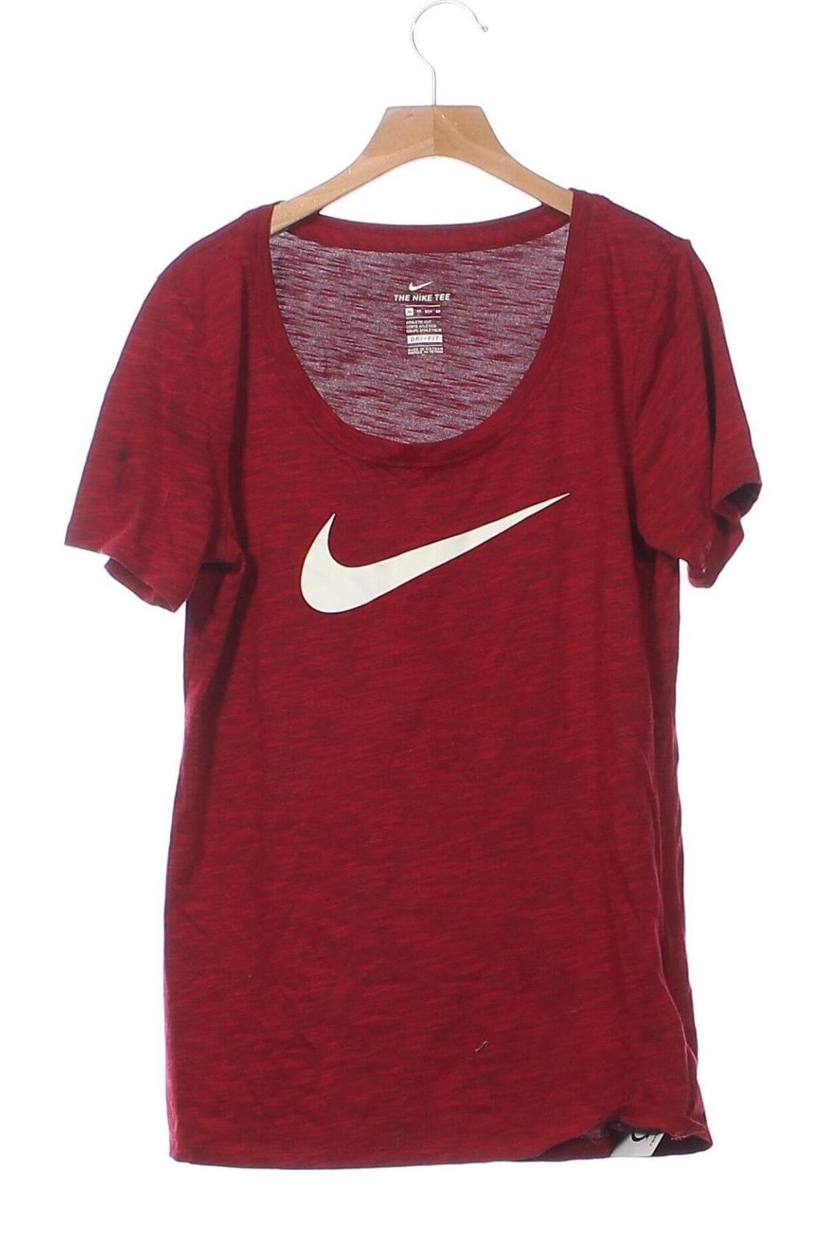 Damski T-shirt Nike, Rozmiar XS, Kolor Czerwony, Cena 62,07 zł