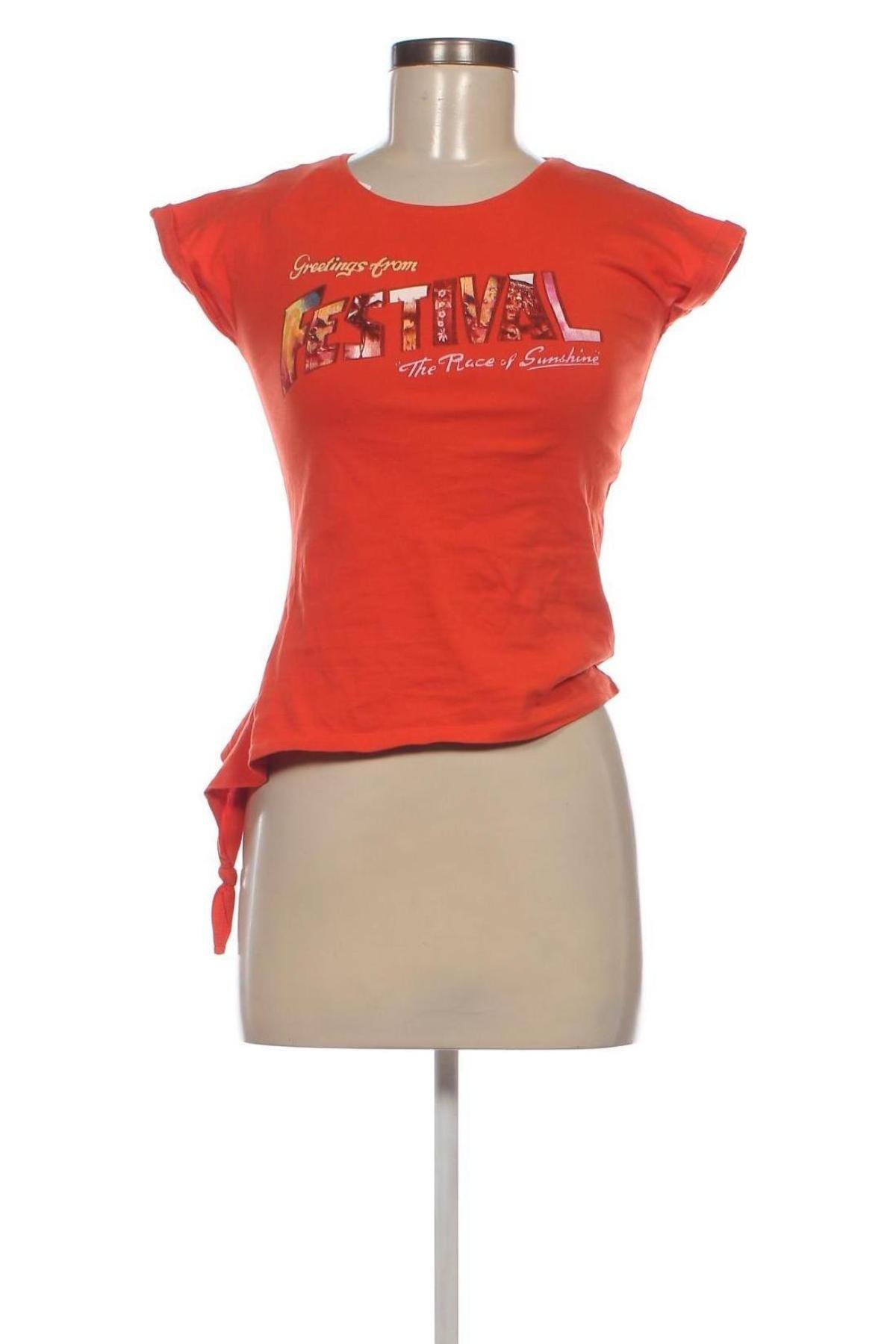 Damen T-Shirt Tom Tailor, Größe S, Farbe Orange, Preis € 9,21