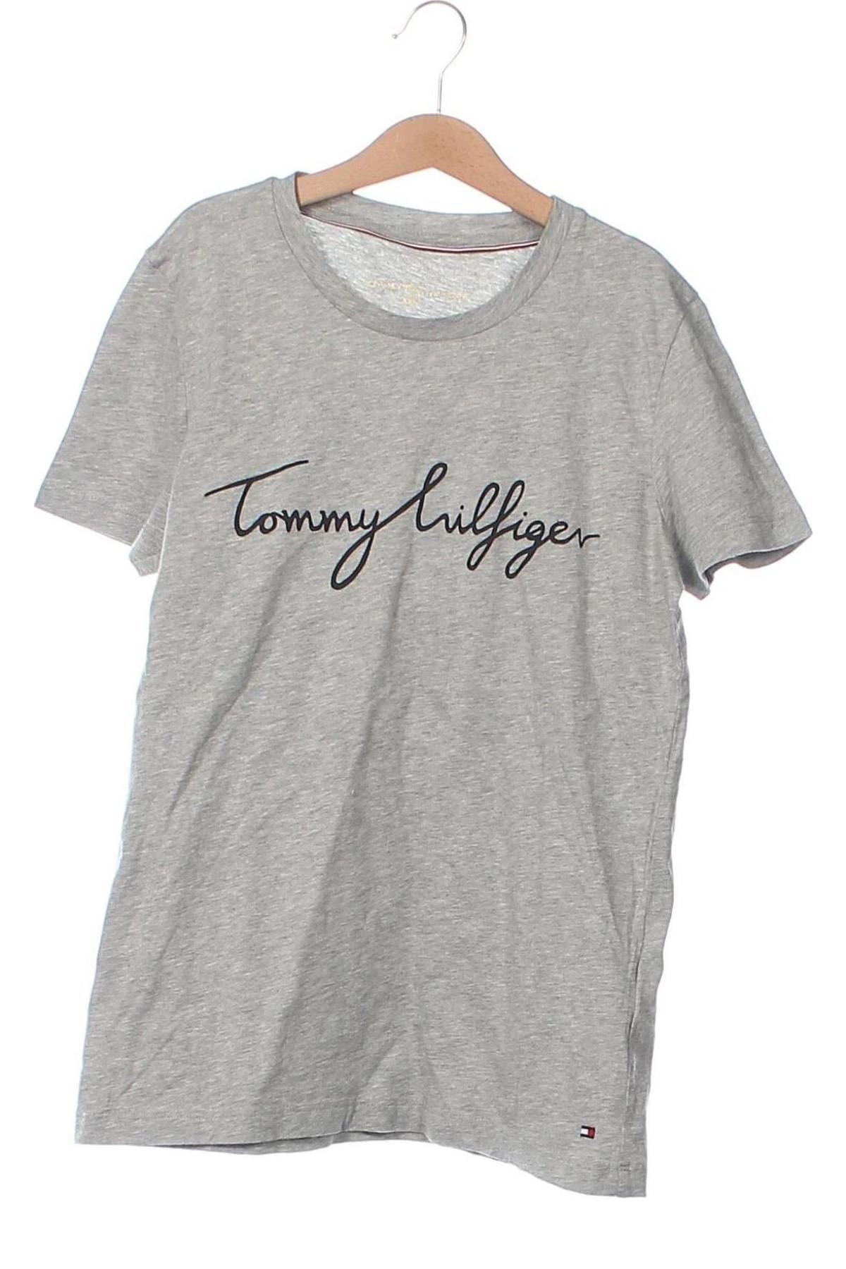 Damski T-shirt Tommy Hilfiger, Rozmiar XXS, Kolor Szary, Cena 185,99 zł