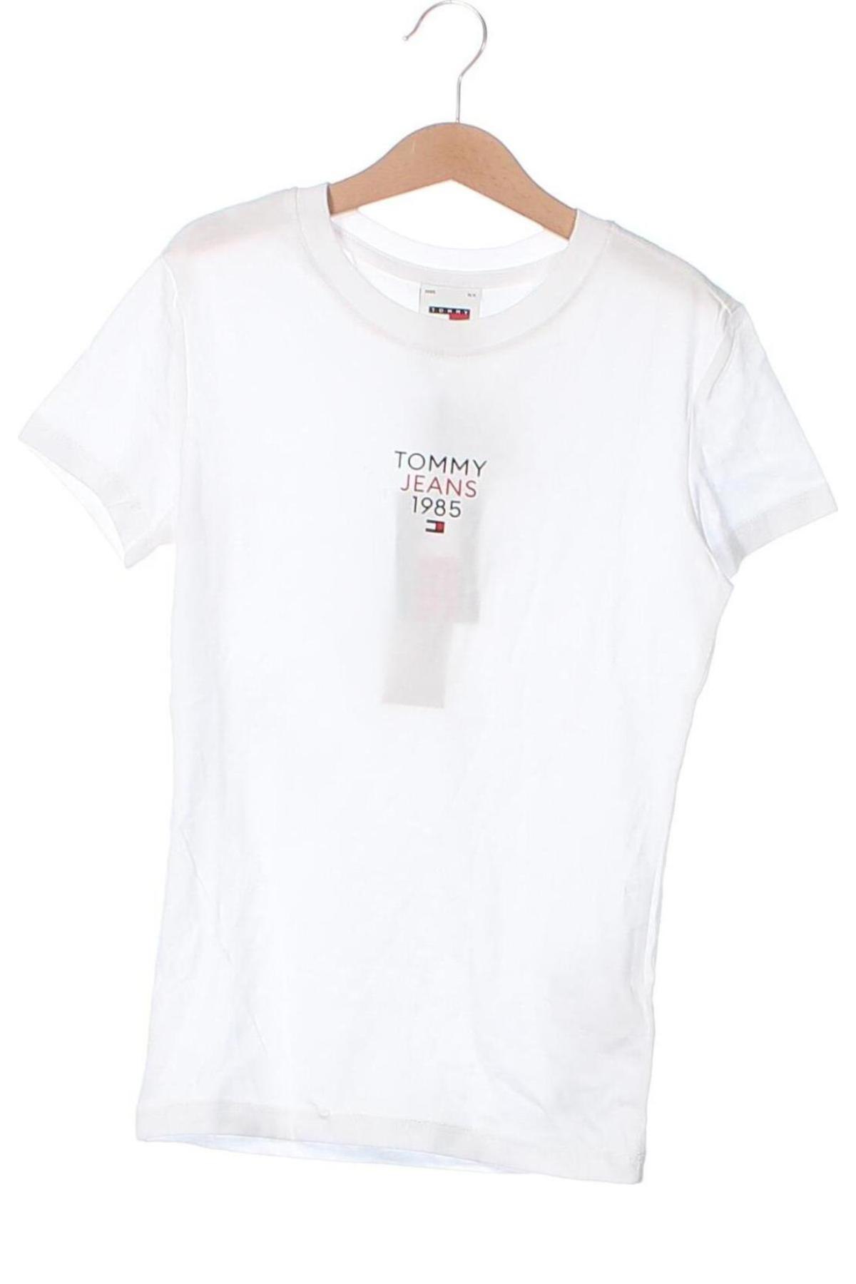 Damski T-shirt Tommy Jeans, Rozmiar XS, Kolor Biały, Cena 262,99 zł