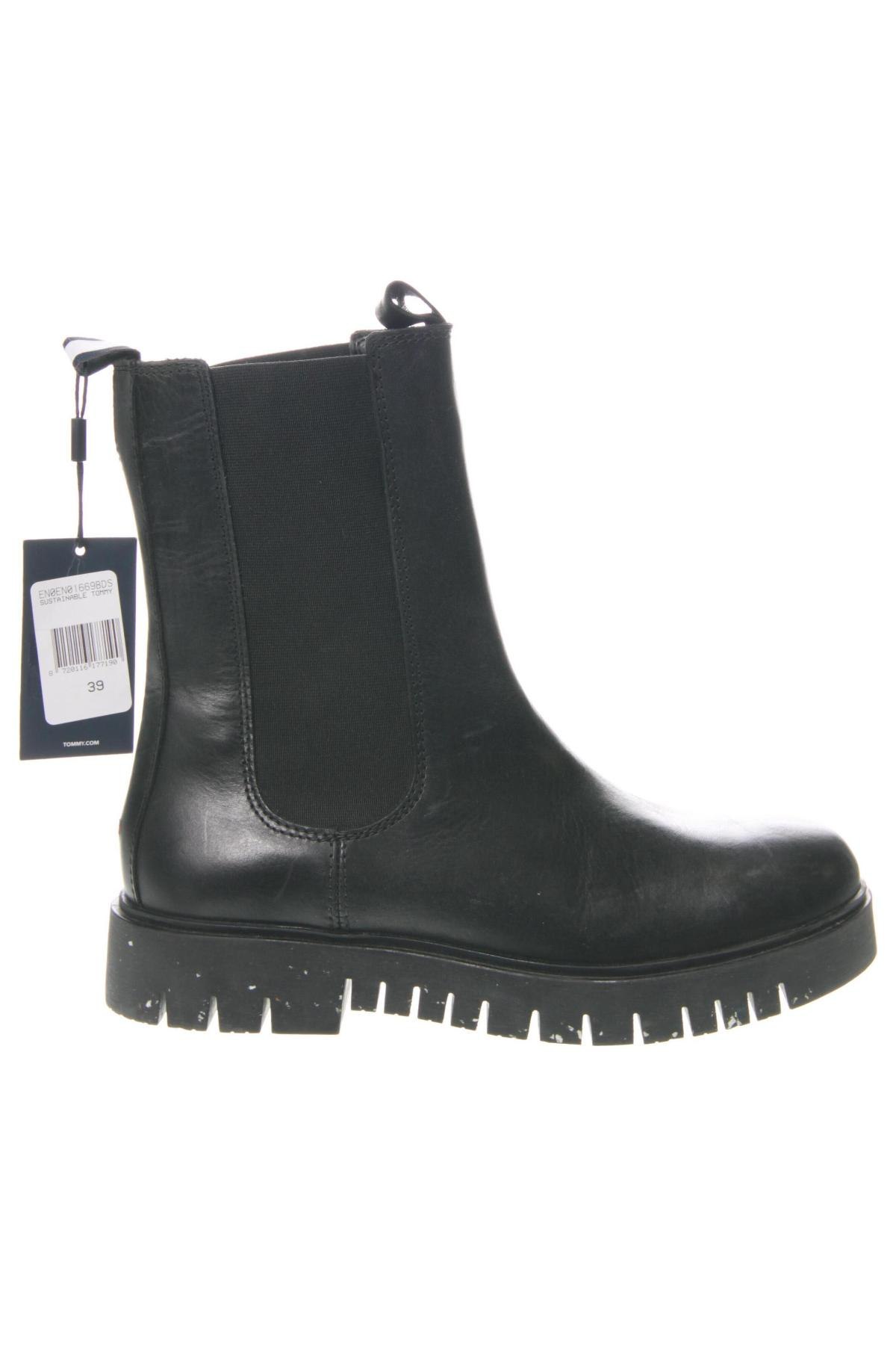 Damenstiefel Tommy Jeans, Größe 39, Farbe Schwarz, Preis 139,99 €