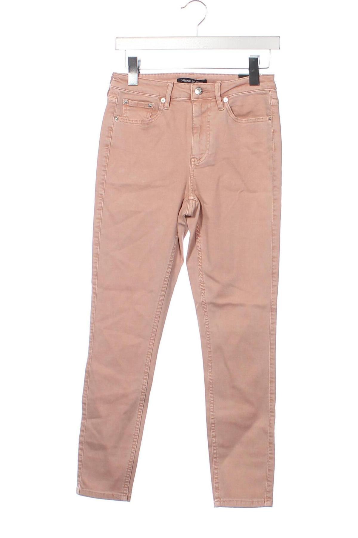 Dámske džínsy  Calvin Klein Jeans, Veľkosť XS, Farba Popolavo ružová, Cena  79,81 €