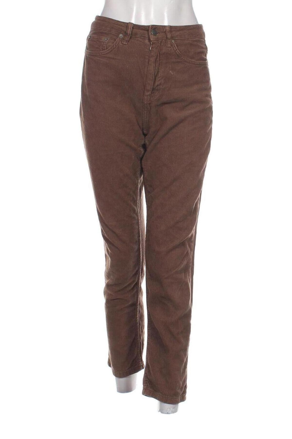 Pantaloni de velvet de femei Subdued, Mărime S, Culoare Maro, Preț 122,00 Lei