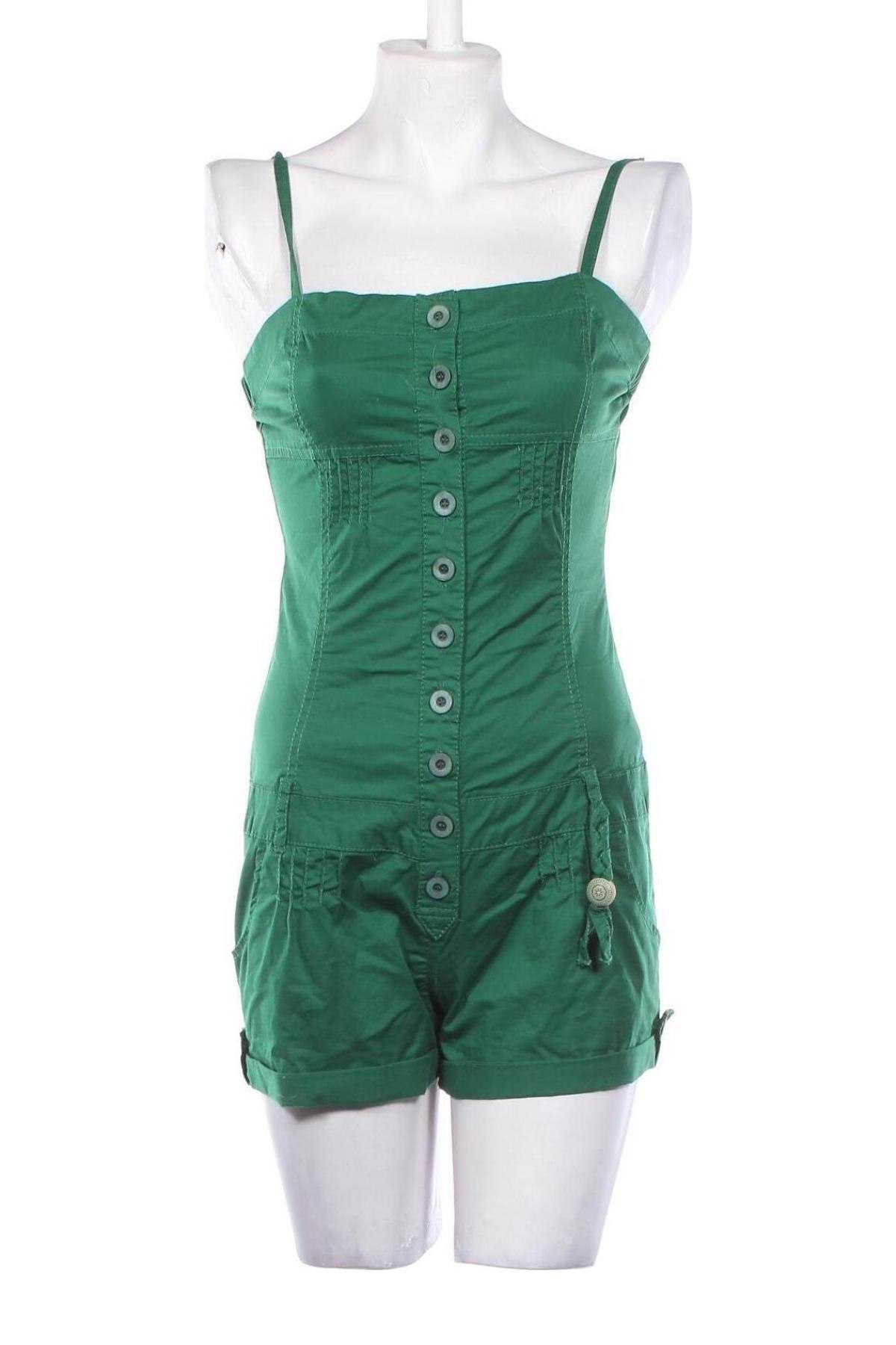 Women's short jumpsuit Bershka, Mărime S, Culoare Verde, Preț 59,99 Lei