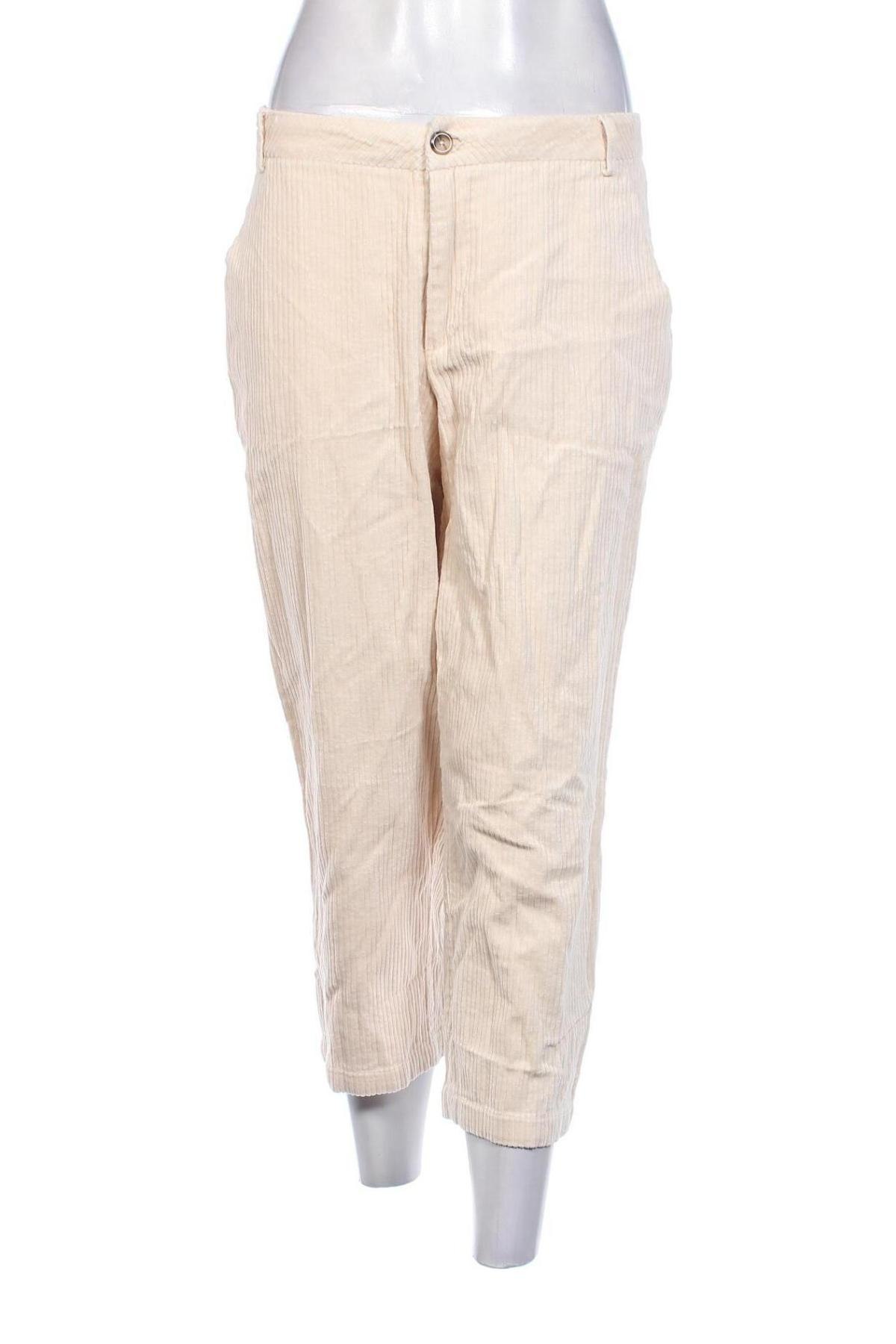 Pantaloni de femei Ichi, Mărime M, Culoare Ecru, Preț 134,99 Lei