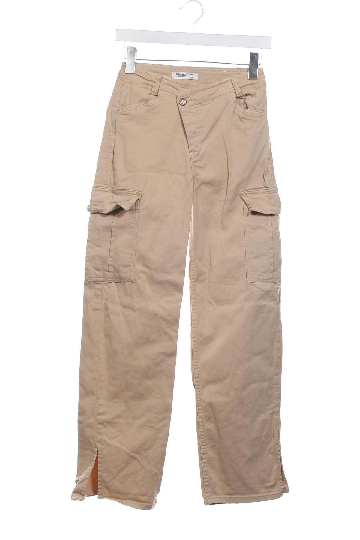 Damenhose Pull&Bear, Größe XXS, Farbe Beige, Preis € 14,83